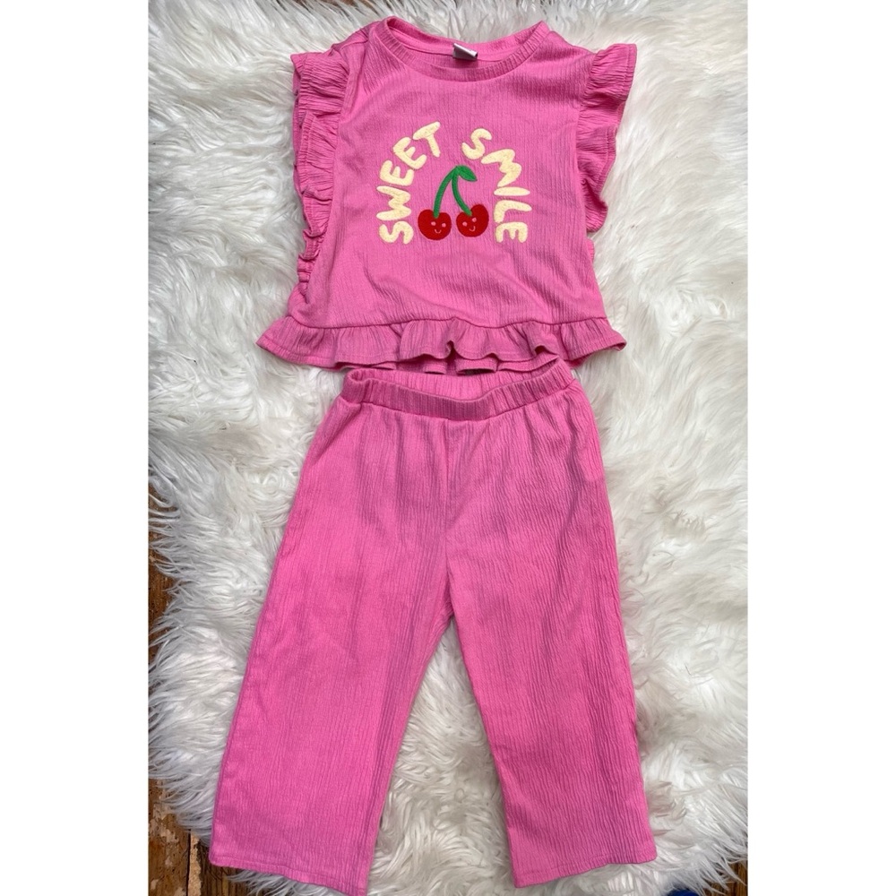 Old Navy toddler cherry 2 piece set